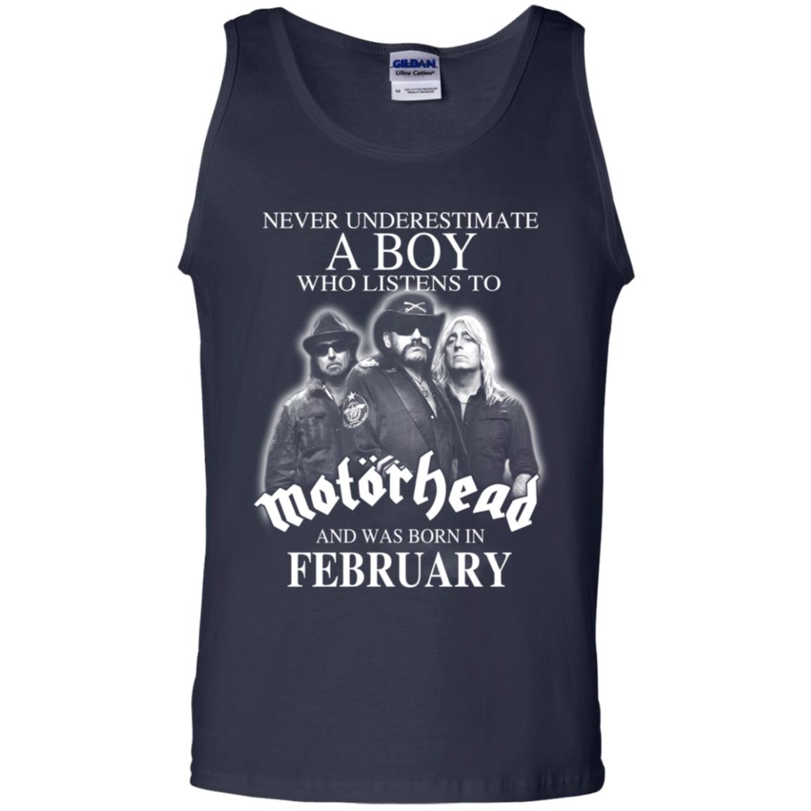 A Boy Who Listens To Motorhead And Was Born In February T-Shirts, Hoodie, Tank