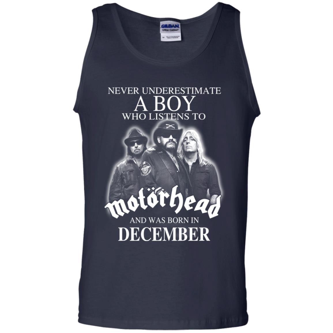 A Boy Who Listens To Motorhead And Was Born In December T-Shirts, Hoodie, Tank