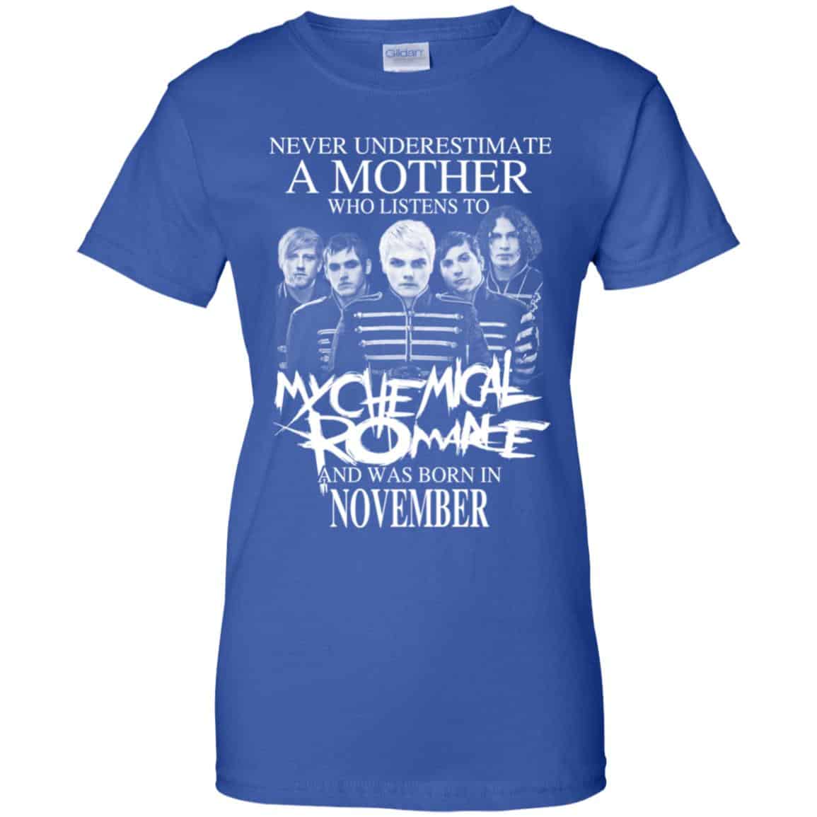 A Mother Who Listens To My Chemical Romance And Was Born In November T-Shirts, Hoodie, Tank