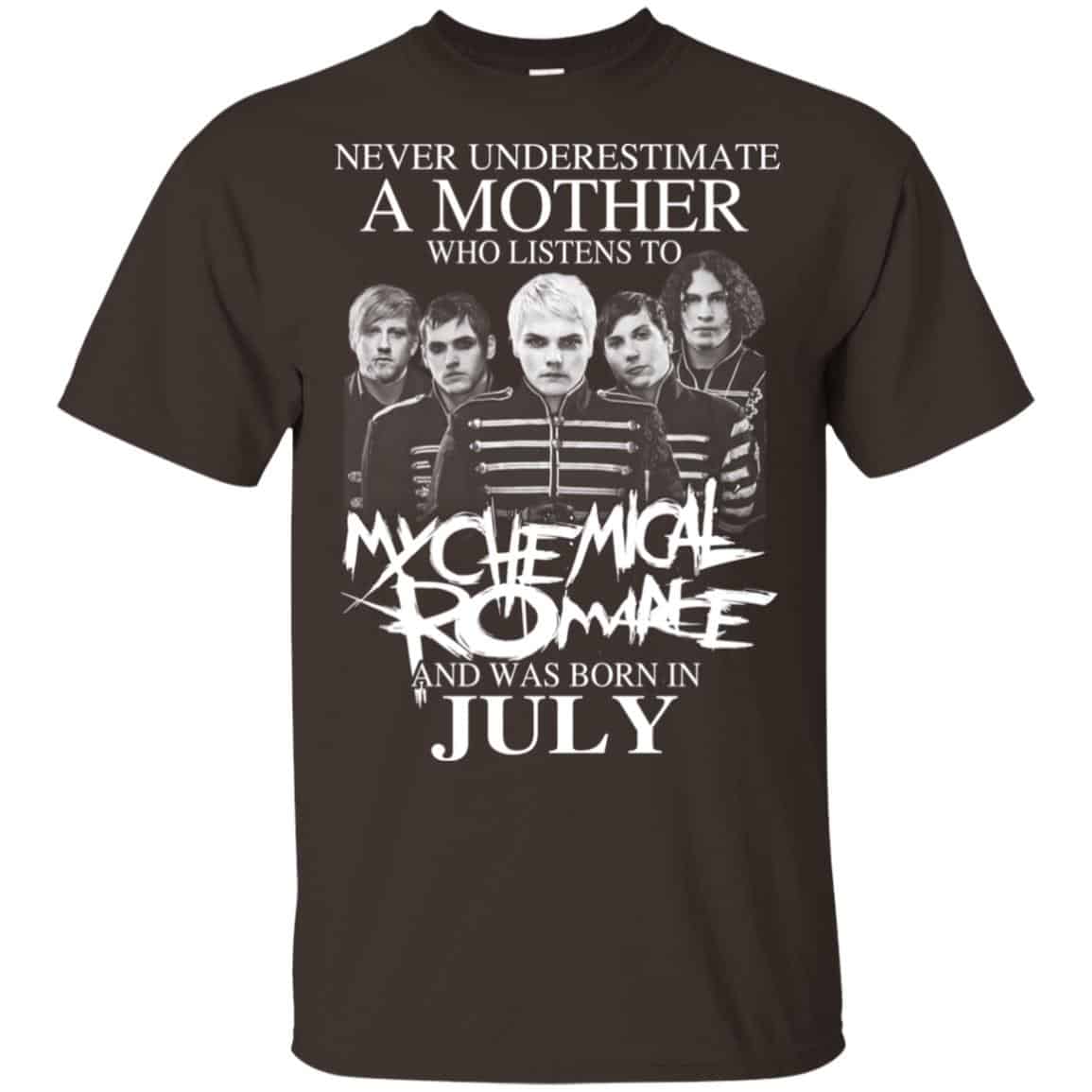 A Mother Who Listens To My Chemical Romance And Was Born In July T-Shirts, Hoodie, Tank