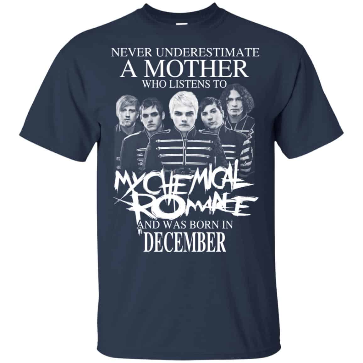 A Mother Who Listens To My Chemical Romance And Was Born In December T-Shirts, Hoodie, Tank