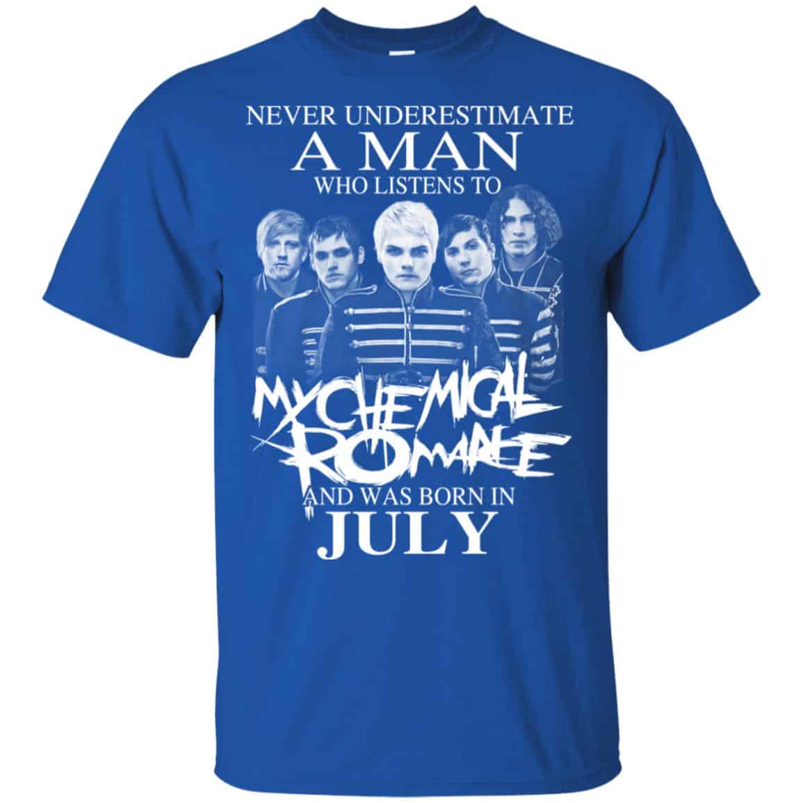 A Man Who Listens To My Chemical Romance And Was Born In July T-Shirts, Hoodie, Tank