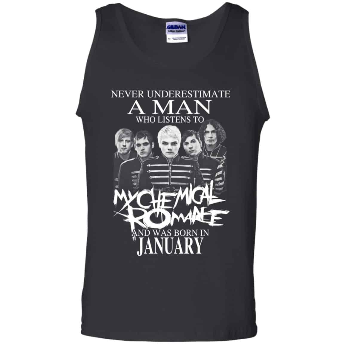A Man Who Listens To My Chemical Romance And Was Born In January T-Shirts, Hoodie, Tank