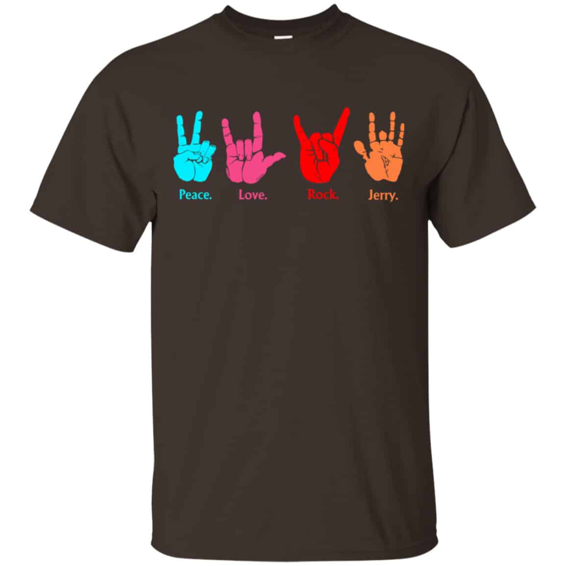 Peace Love Rock Jerry Garcia Grateful Dead Shirt, Hoodie, Tank
