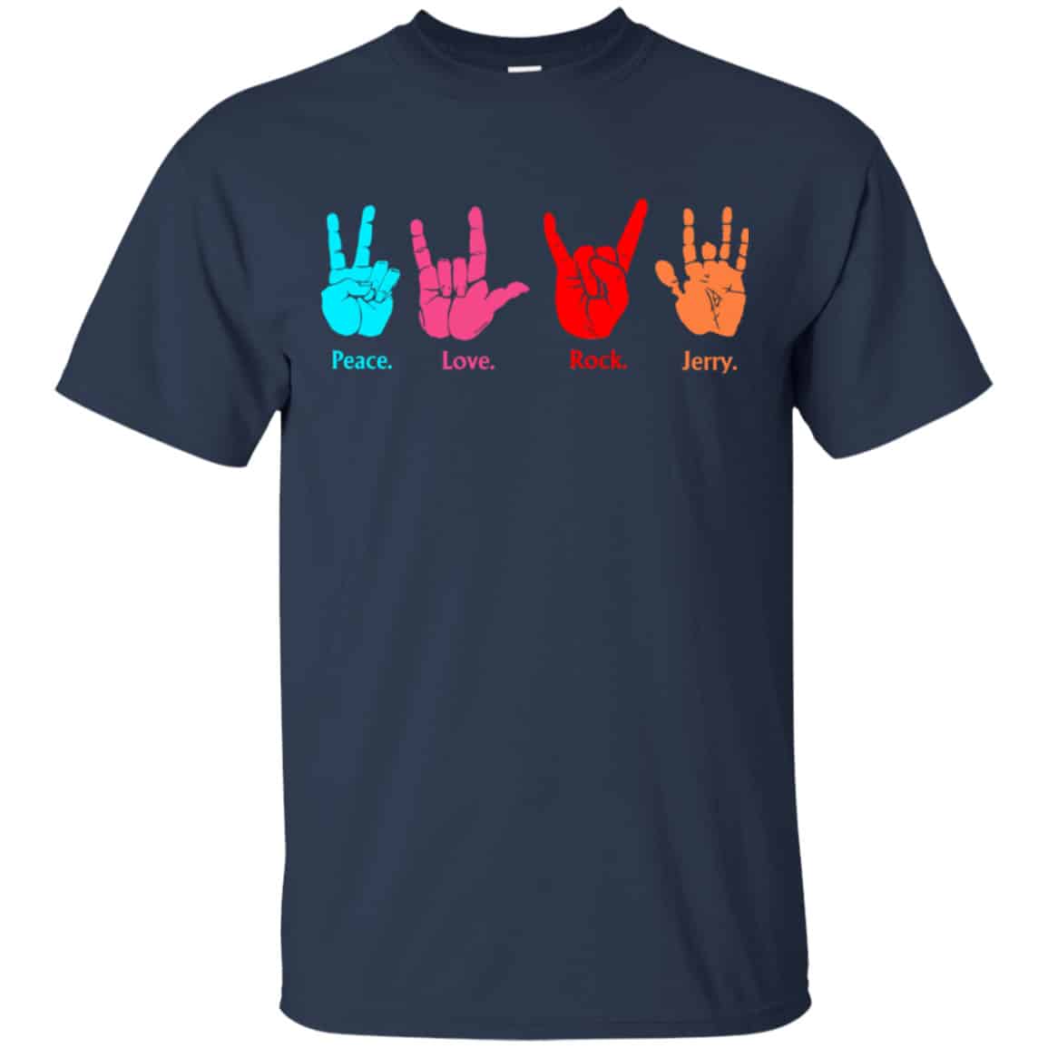 Peace Love Rock Jerry Garcia Grateful Dead Shirt, Hoodie, Tank