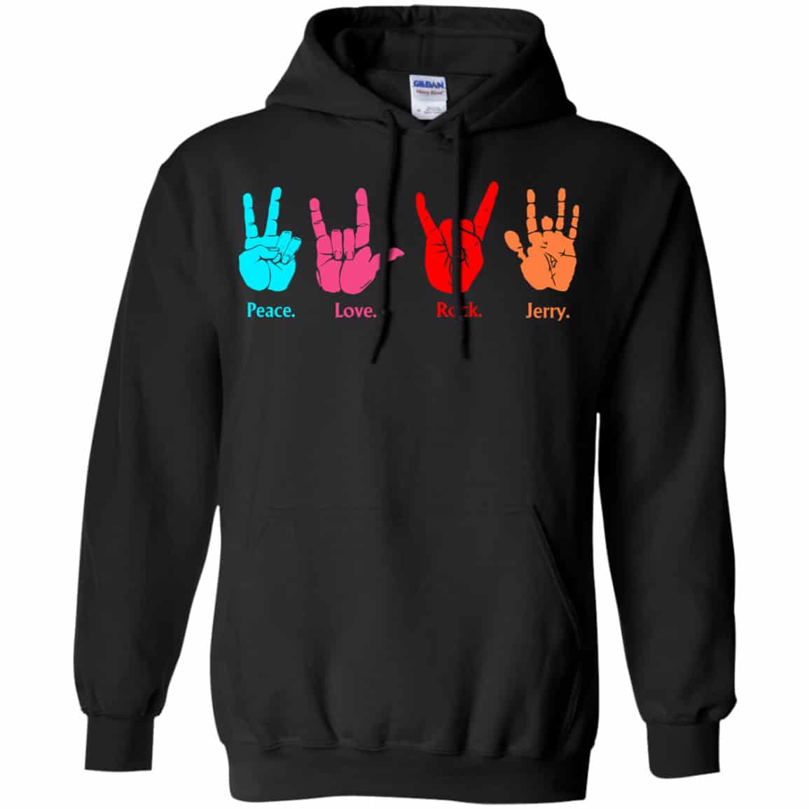 Peace Love Rock Jerry Garcia Grateful Dead Shirt, Hoodie, Tank