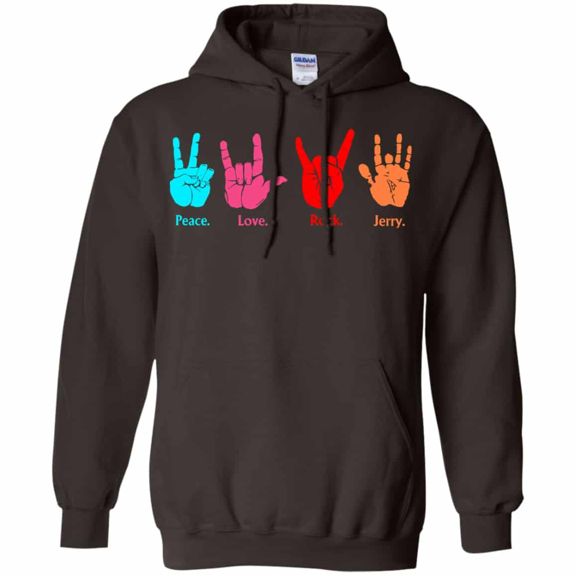 Peace Love Rock Jerry Garcia Grateful Dead Shirt, Hoodie, Tank