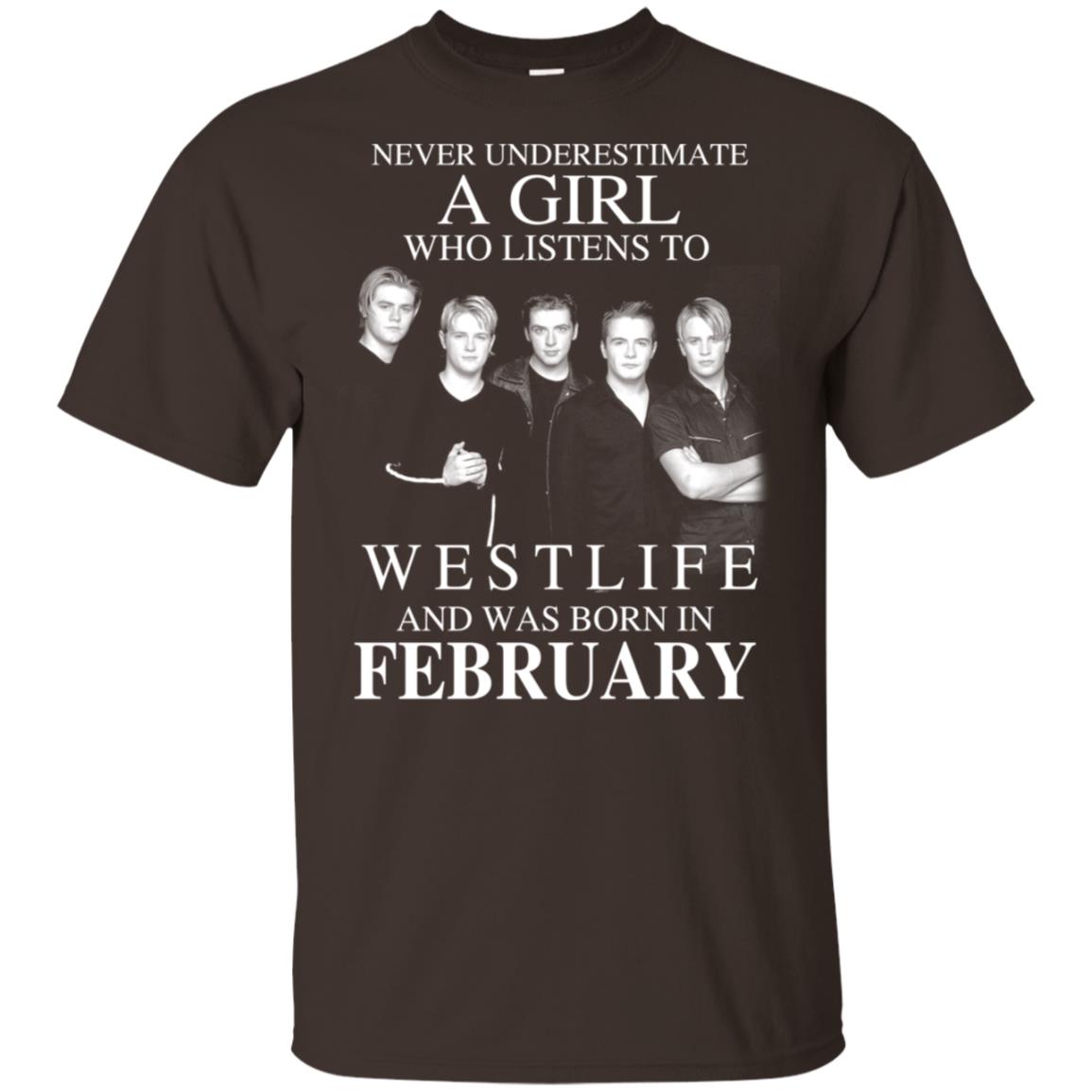 A Girl Who Listens To Westlife And Was Born In February T-Shirts, Hoodie, Tank
