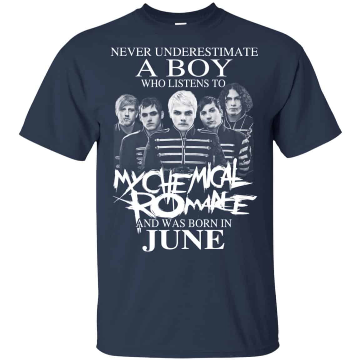 A Boy Who Listens To My Chemical Romance And Was Born In June T-Shirts, Hoodie, Tank