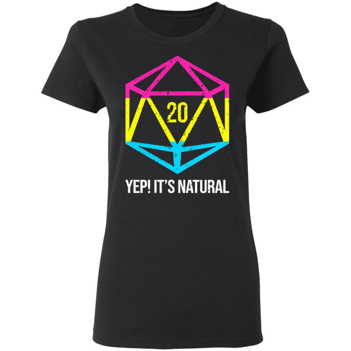 It’s Natural 20 Pansexual Flag Pride LGBT Right Saying Shirt, Hoodie, Tank