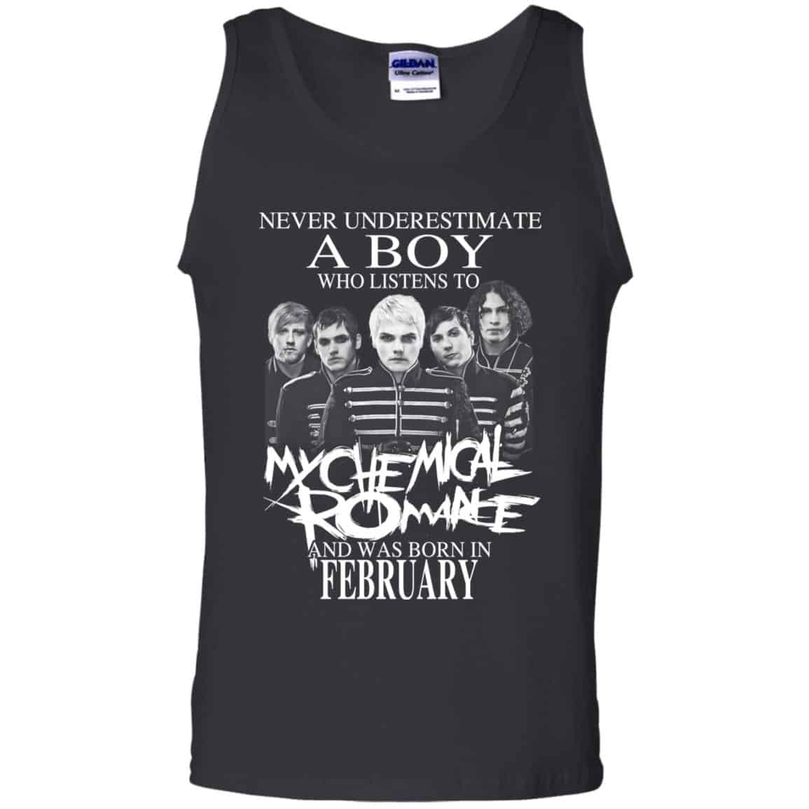 A Boy Who Listens To My Chemical Romance And Was Born In February T-Shirts, Hoodie, Tank