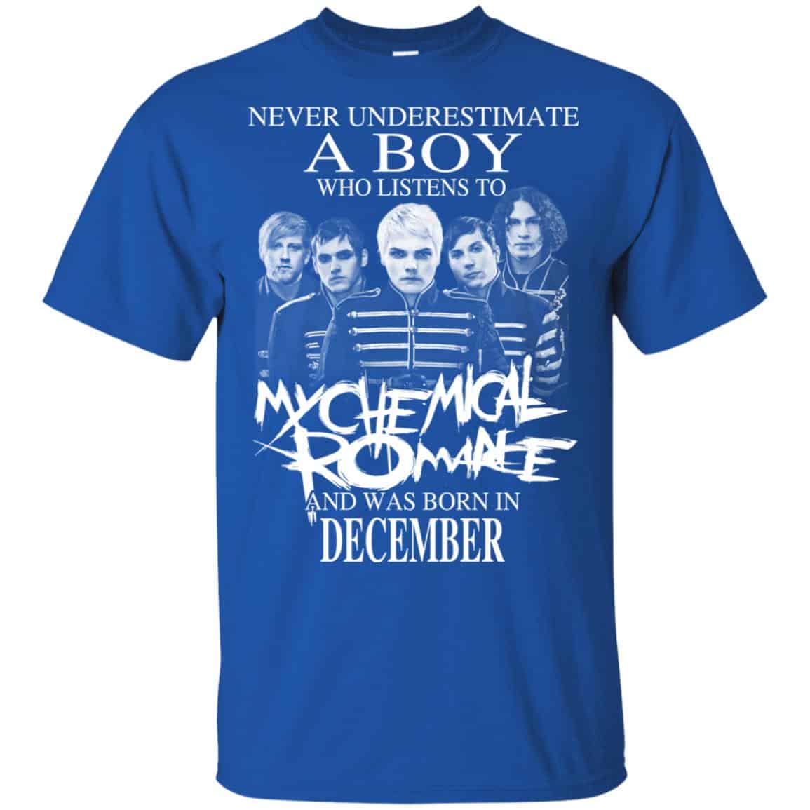 A Boy Who Listens To My Chemical Romance And Was Born In December T-Shirts, Hoodie, Tank