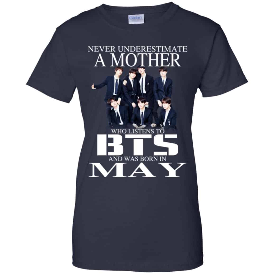 A Mother Who Listens To BTS And Was Born In May T-Shirts, Hoodie, Tank