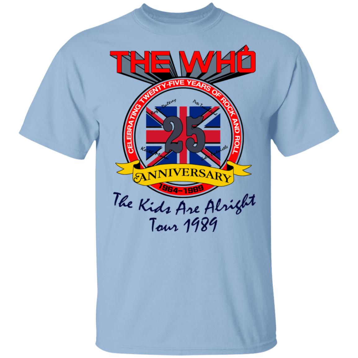 The Who 25 Anniversary The Kids Are Alright Tour 1989 Shirt, Hoodie, Tank