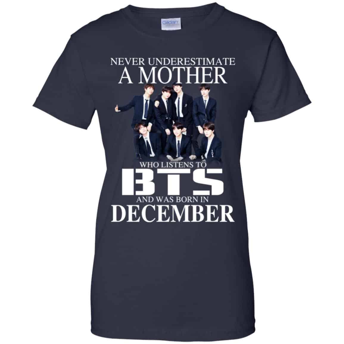 A Mother Who Listens To BTS And Was Born In December T-Shirts, Hoodie, Tank