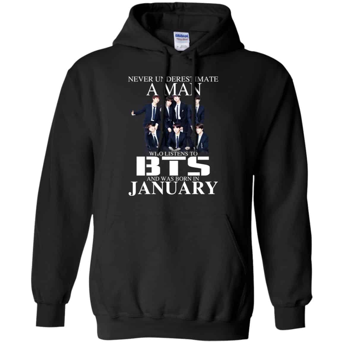 A Man Who Listens To BTS And Was Born In January T-Shirts, Hoodie, Tank