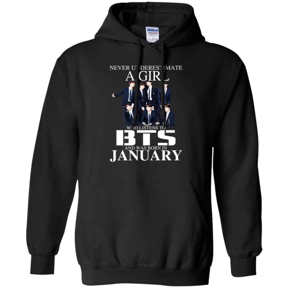 A Girl Who Listens To BTS And Was Born In January T-Shirts, Hoodie, Tank