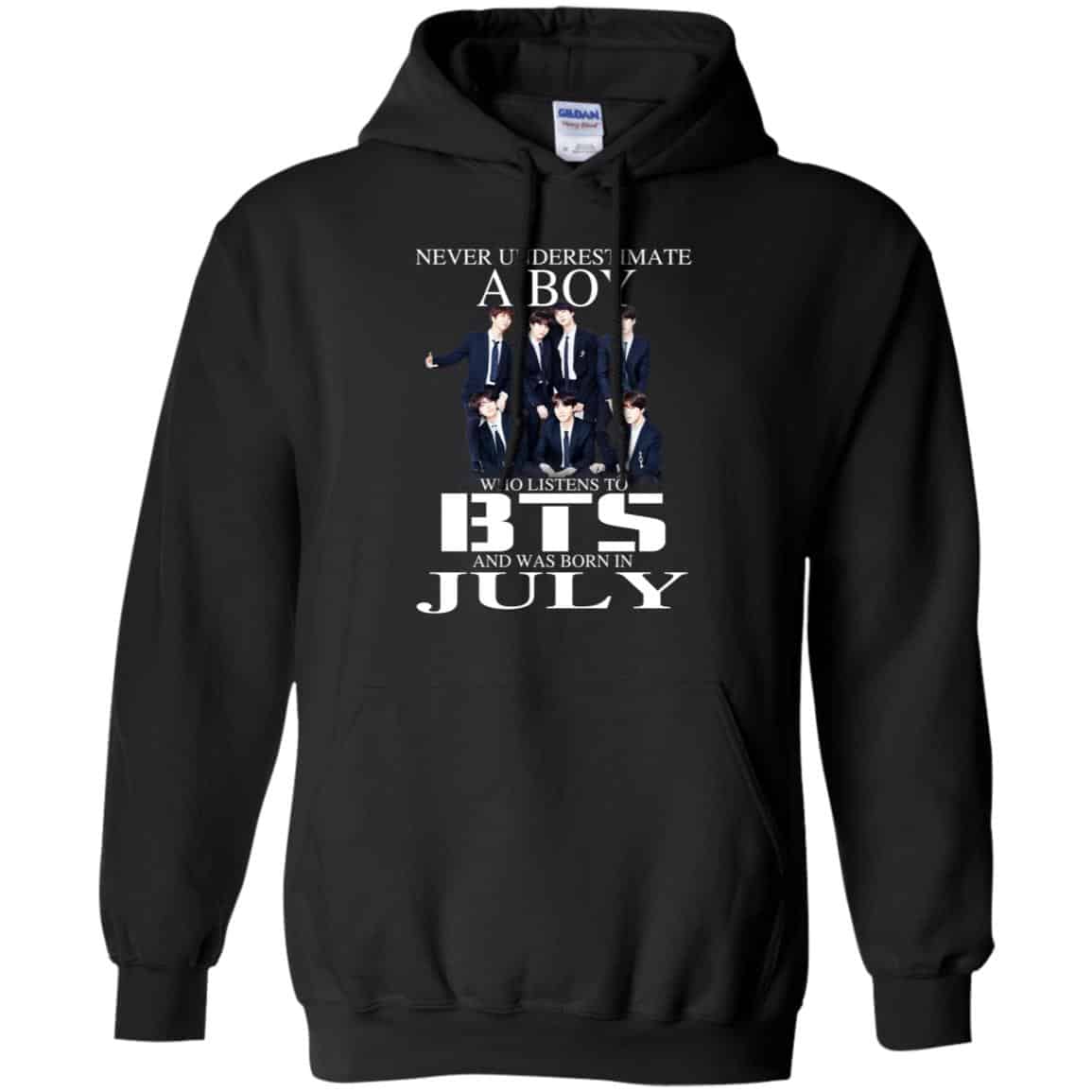 A Boy Who Listens To BTS And Was Born In July T-Shirts, Hoodie, Tank