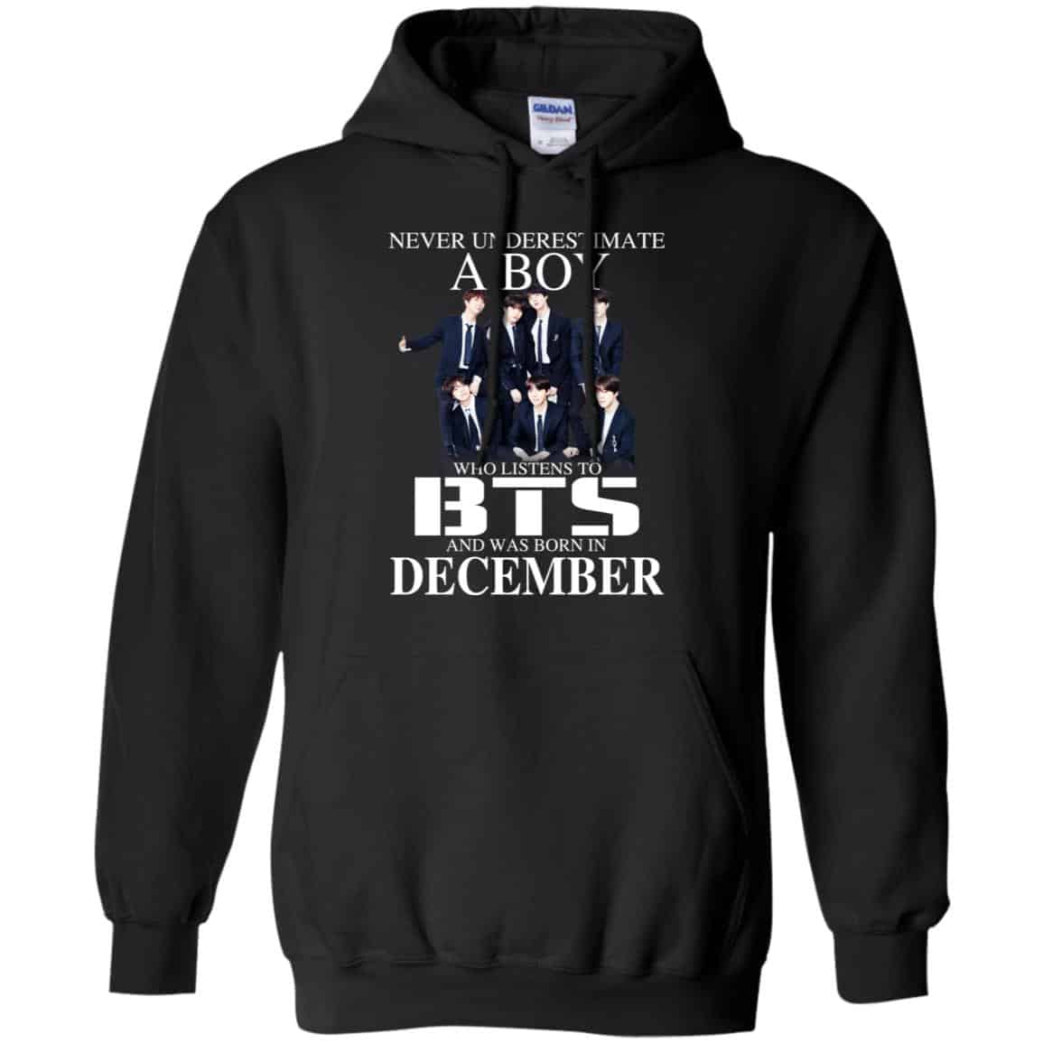 A Boy Who Listens To BTS And Was Born In December T-Shirts, Hoodie, Tank