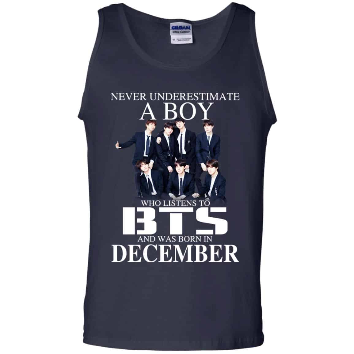 A Boy Who Listens To BTS And Was Born In December T-Shirts, Hoodie, Tank