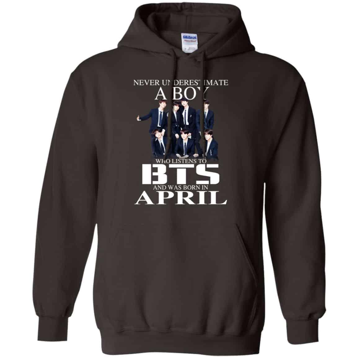 A Boy Who Listens To BTS And Was Born In April T-Shirts, Hoodie, Tank