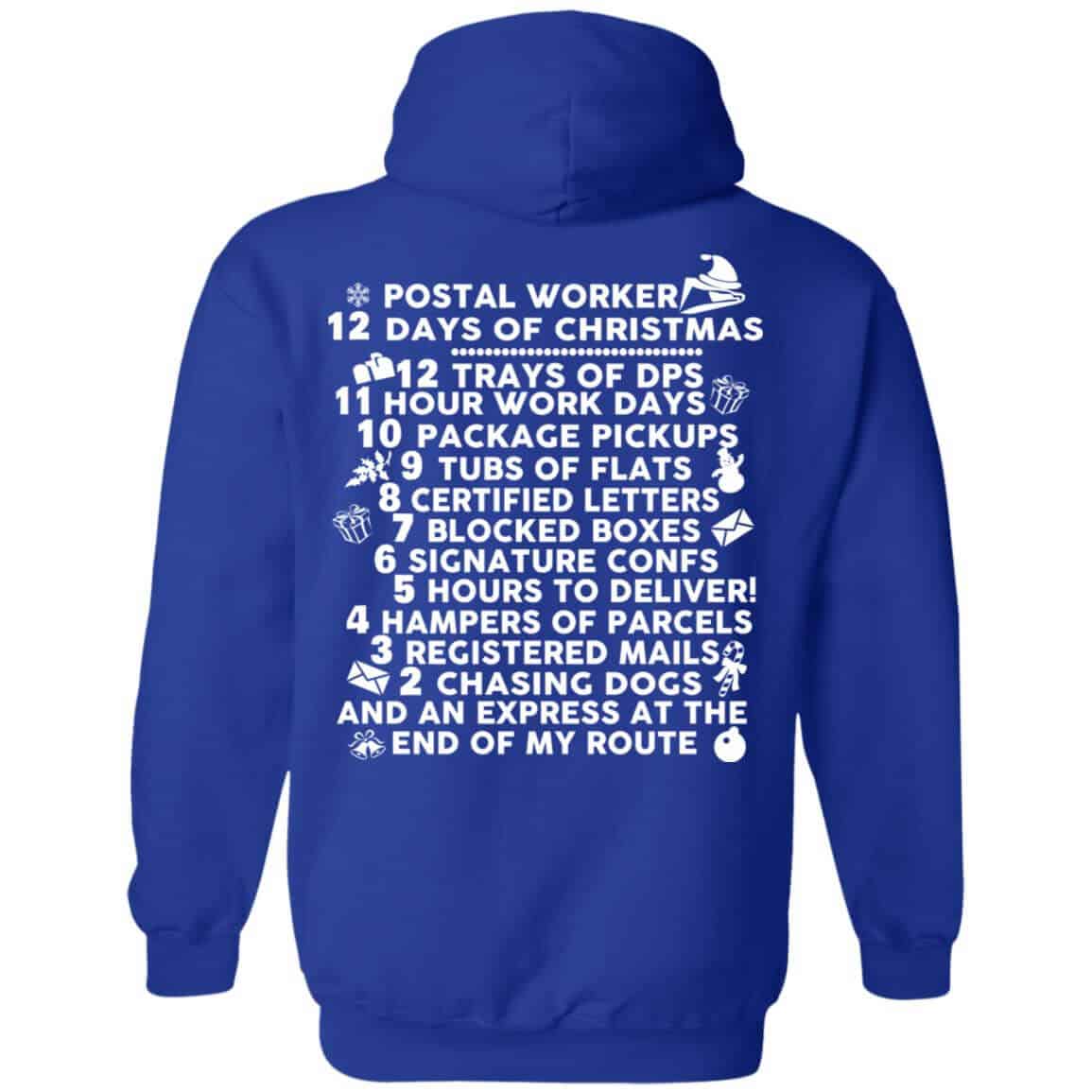 Postal Worker 12 Days Of Christmas T-Shirts, Hoodie, Tank