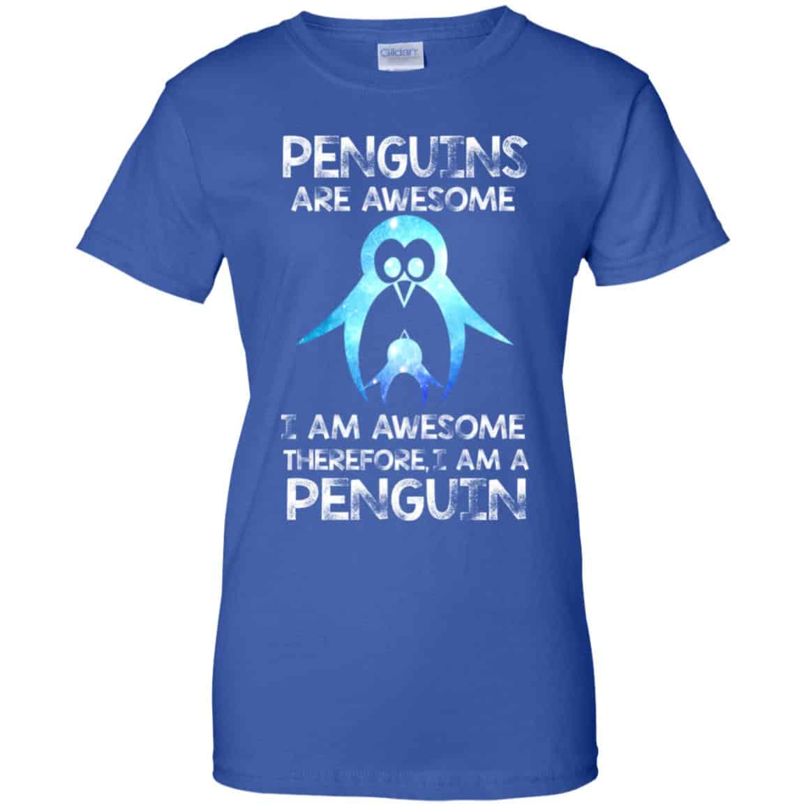 Penguins Are Awesome I Am Awesome Therefore I Am A Penguin Shirt, Hoodie, Tank