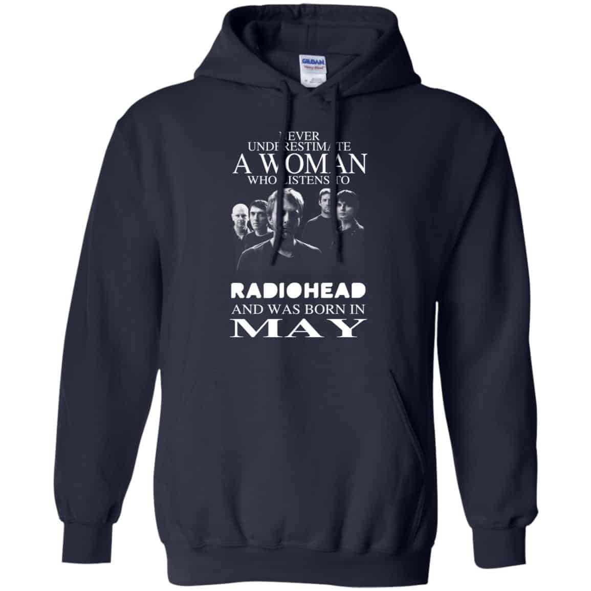 A Woman Who Listens To Radiohead And Was Born In May T-Shirts, Hoodie, Tank