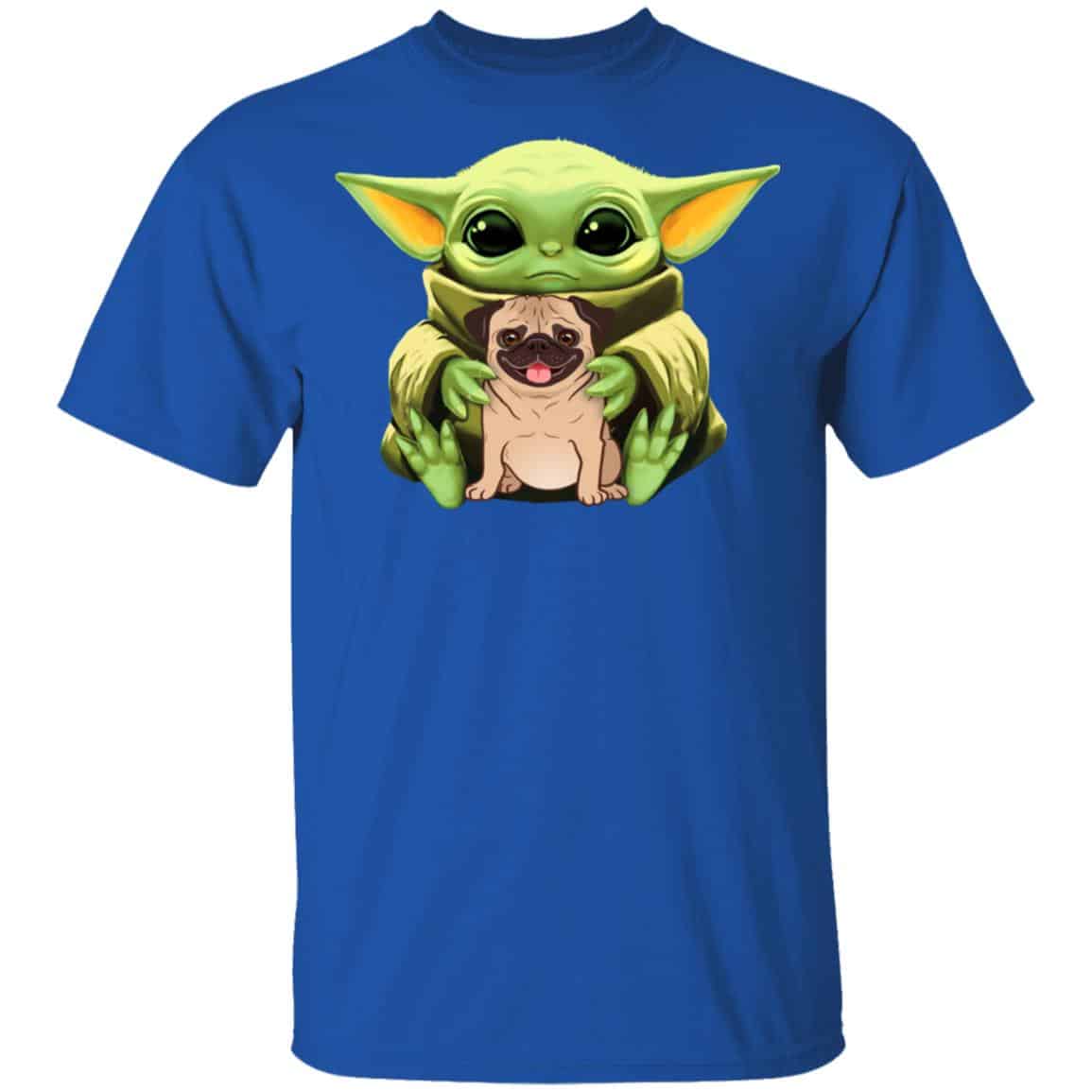 Baby Yoda Hug Pug Dog Shirt, Hoodie, Tank