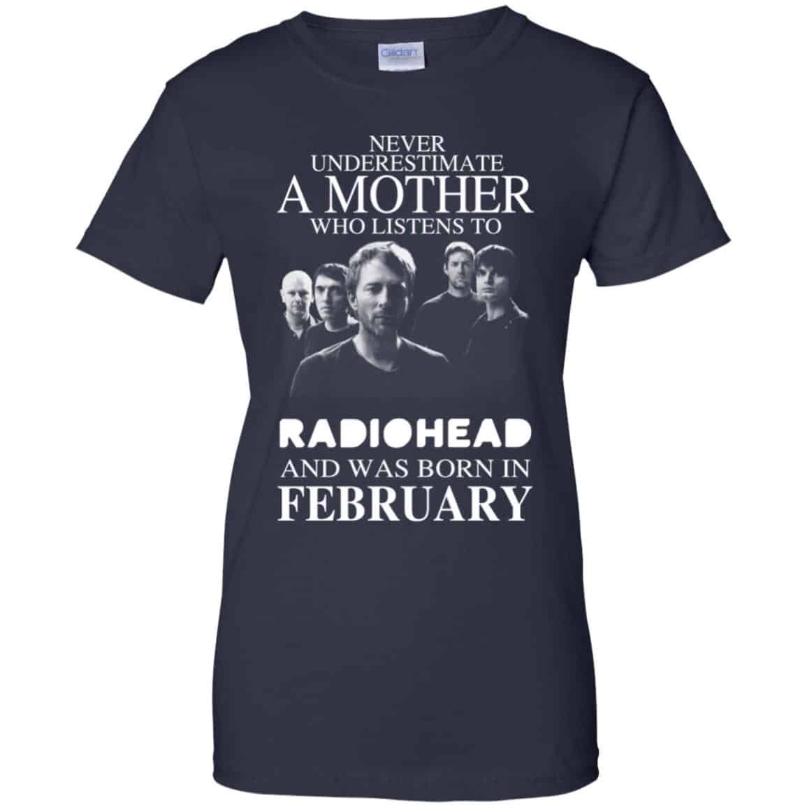 A Mother Who Listens To Radiohead And Was Born In February T-Shirts, Hoodie, Tank