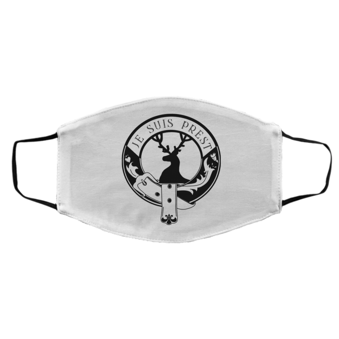 Je Suis Prest Logo #Outlander Face Mask