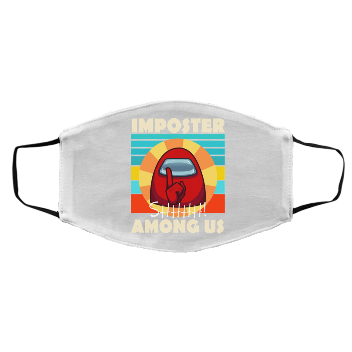 Imposter Shhhh Among Us Face Mask
