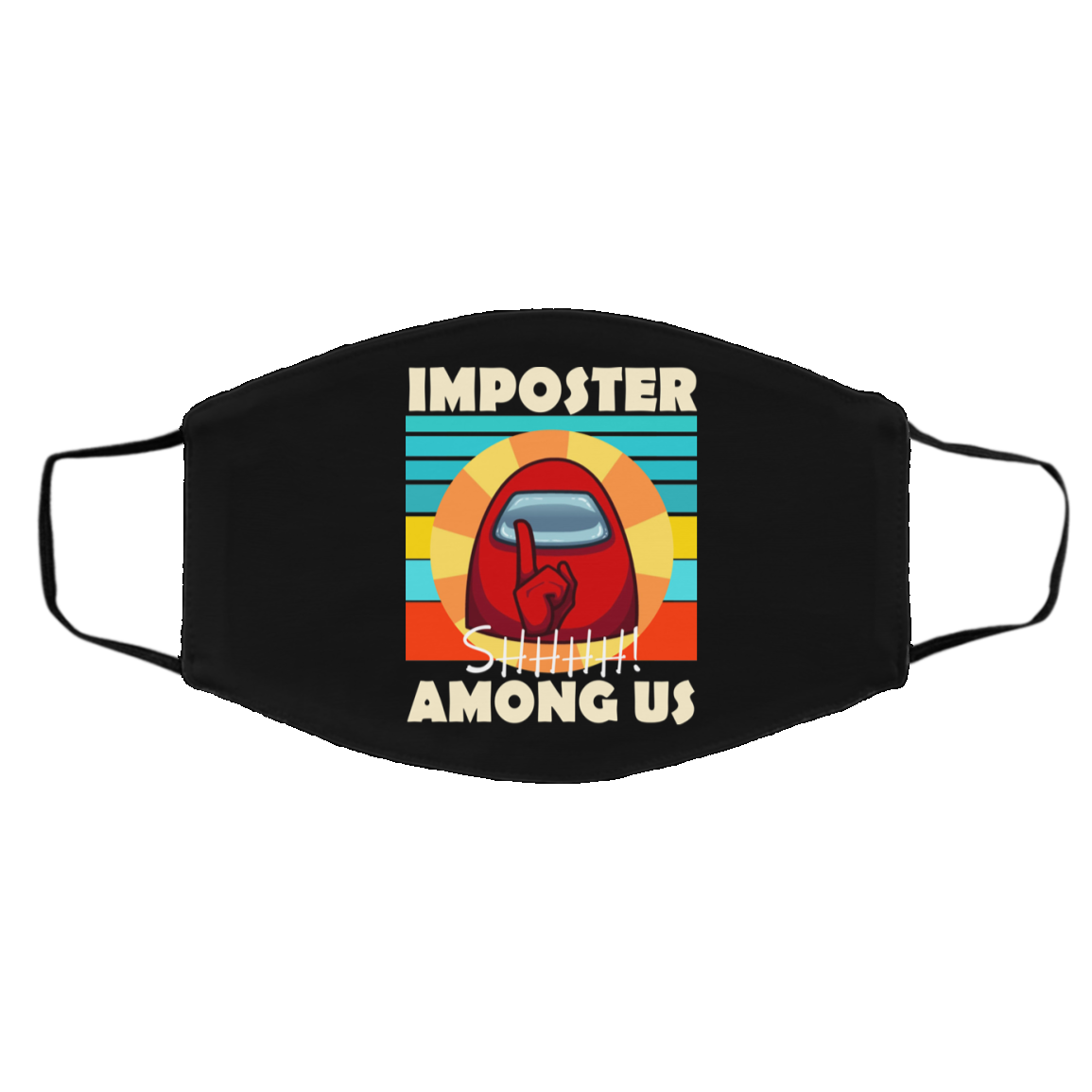 Imposter Shhhh Among Us Face Mask