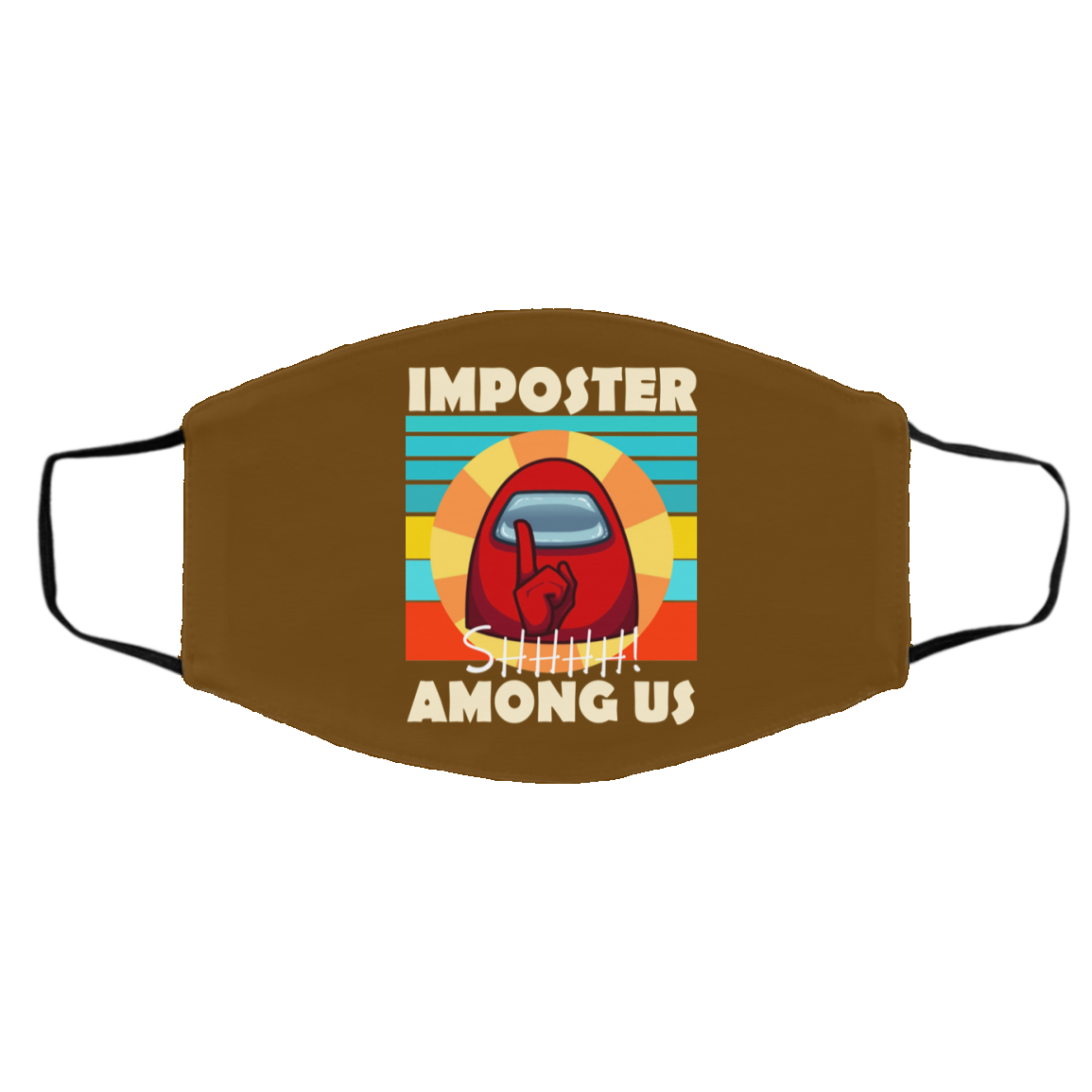 Imposter Shhhh Among Us Face Mask