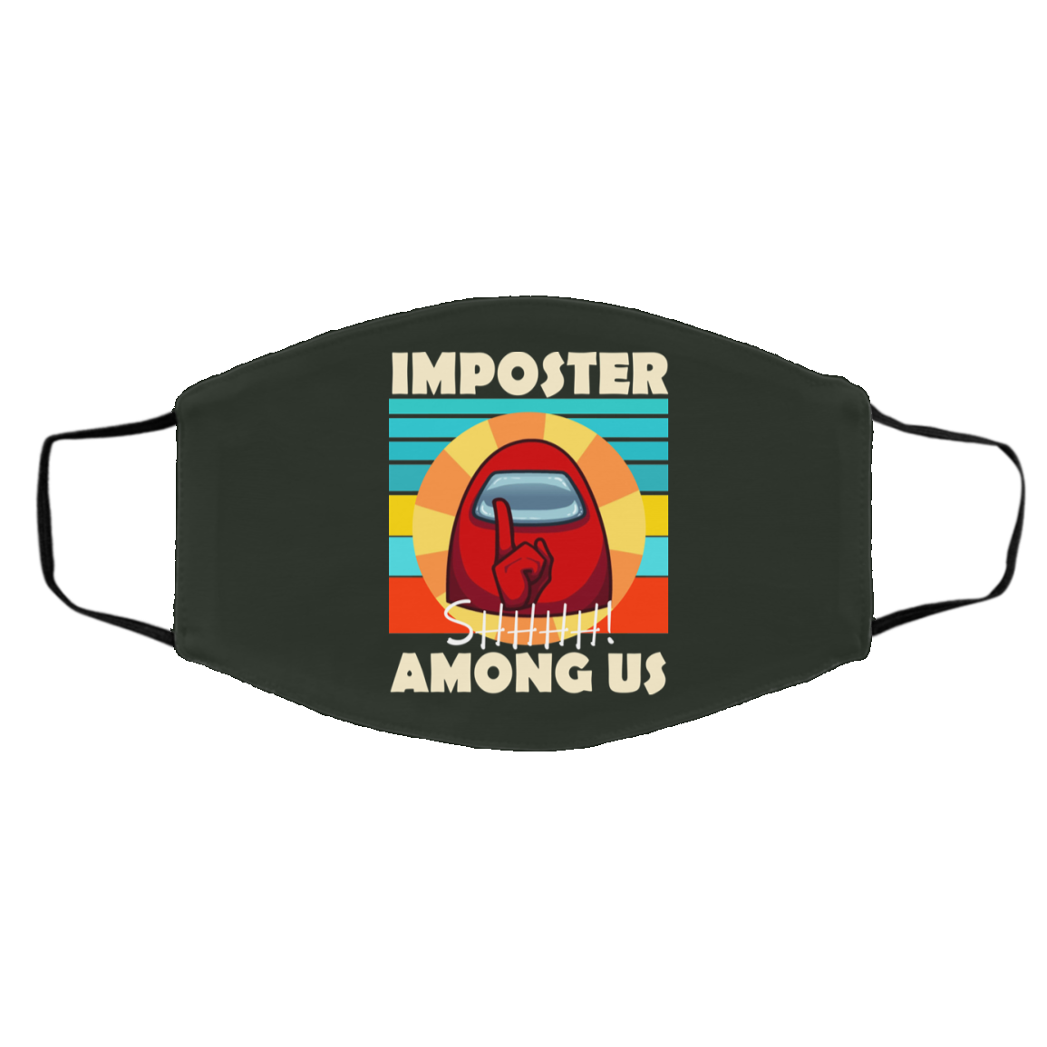 Imposter Shhhh Among Us Face Mask