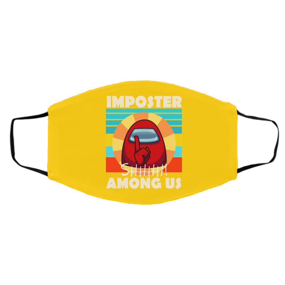 Imposter Shhhh Among Us Face Mask