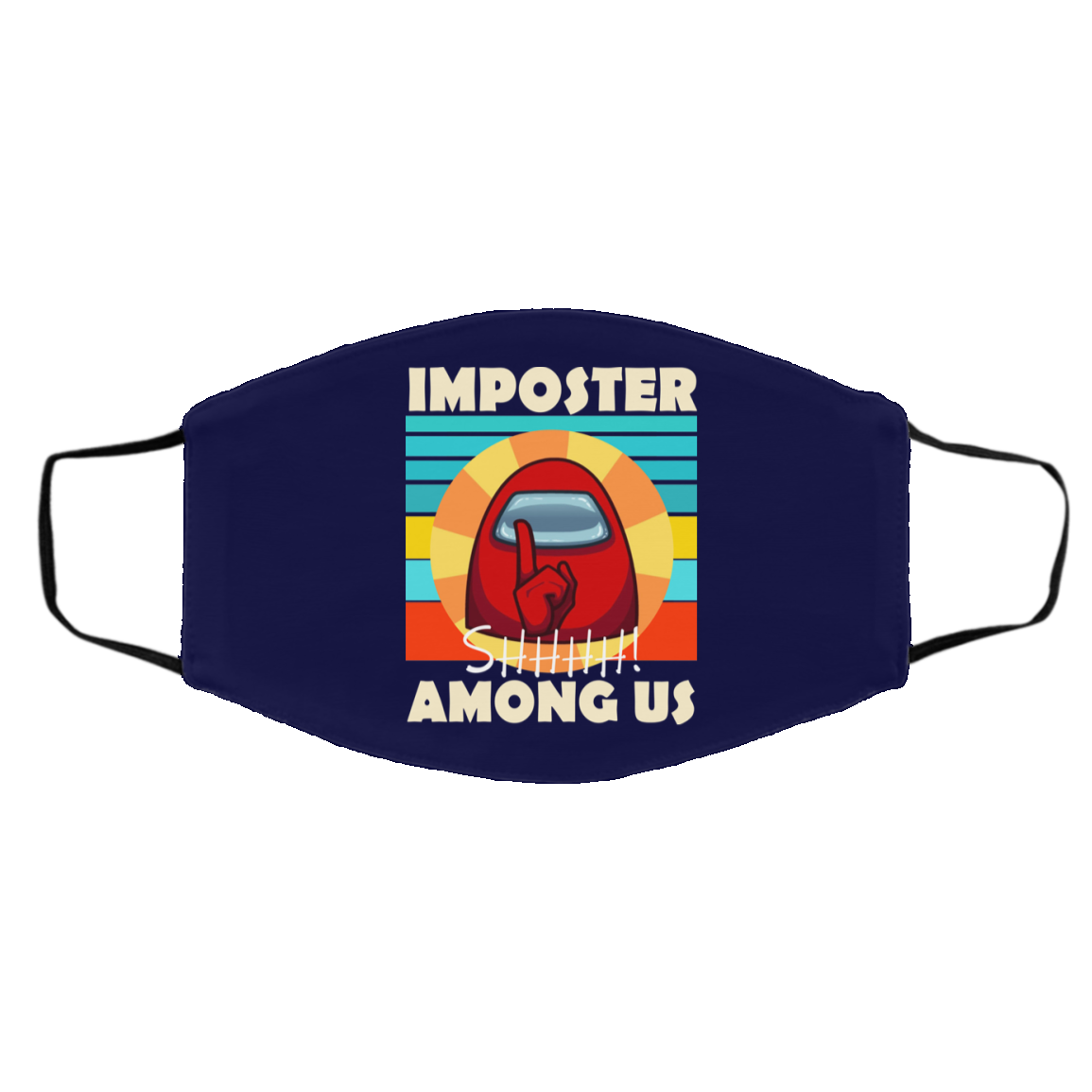 Imposter Shhhh Among Us Face Mask