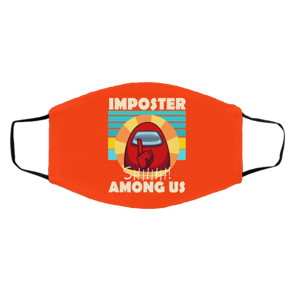 Imposter Shhhh Among Us Face Mask
