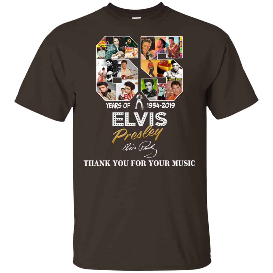 65 Years Of Elvis Presley 1954 2019 Thank You For Your Music Shirt, Hoodie, Tank