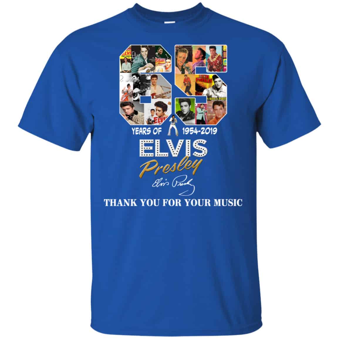 65 Years Of Elvis Presley 1954 2019 Thank You For Your Music Shirt, Hoodie, Tank
