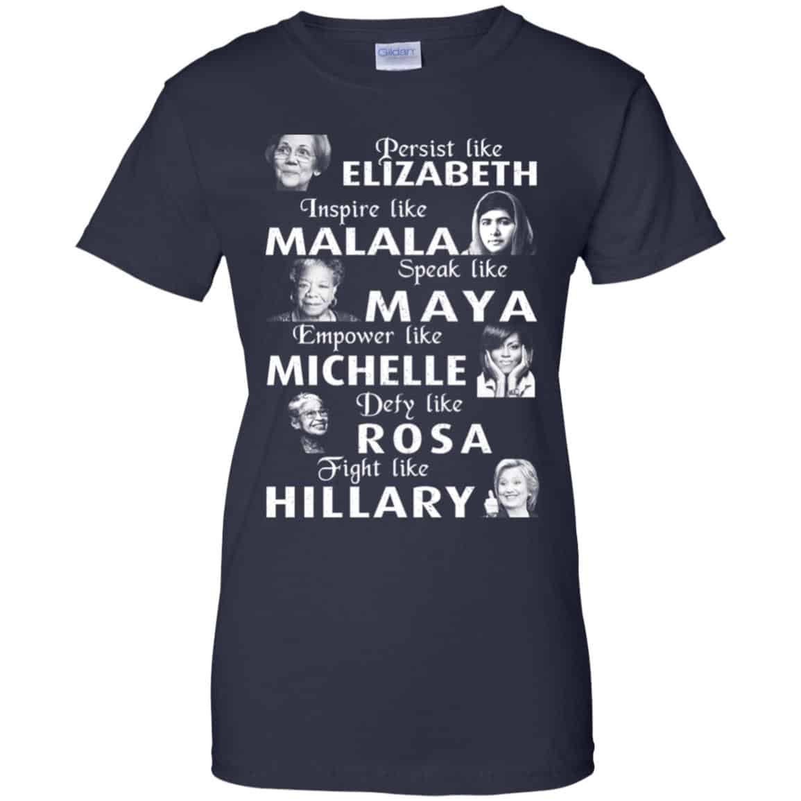 Persist Like Elizabeth Inspire Like Malala Speak Like Maya Shirt, Hoodie, Tank
