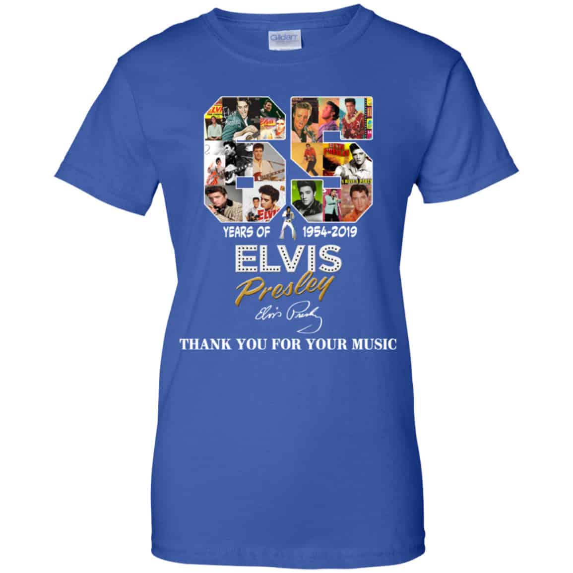 65 Years Of Elvis Presley 1954 2019 Thank You For Your Music Shirt, Hoodie, Tank