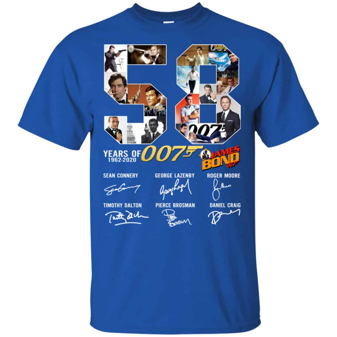 58 Years Of James Bond Anniversary Shirt, Hoodie, Tank