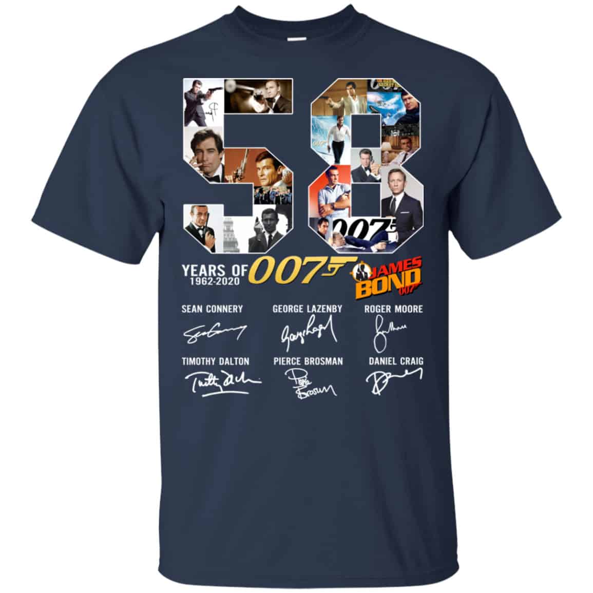 58 Years Of James Bond Anniversary Shirt, Hoodie, Tank