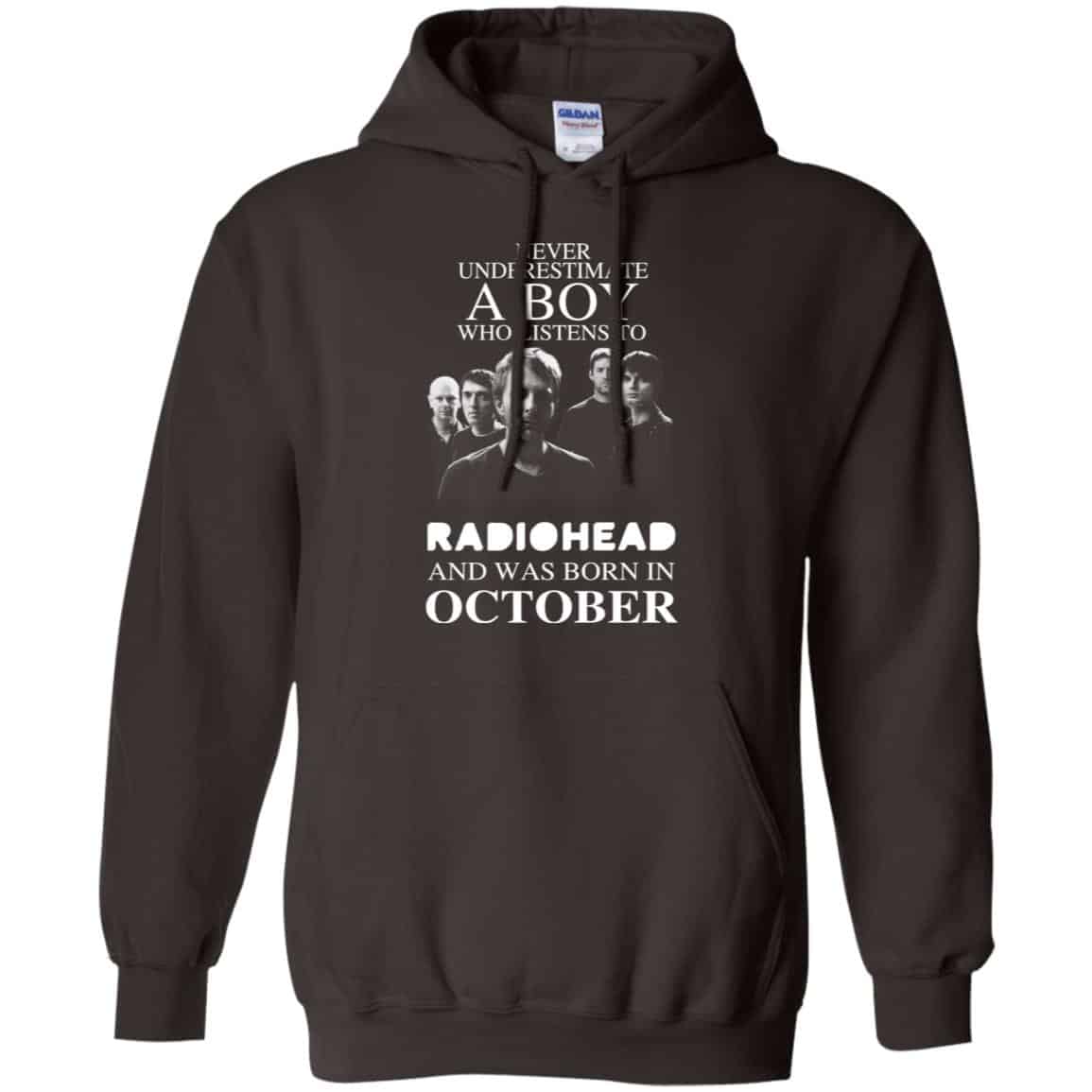 A Boy Who Listens To Radiohead And Was Born In October T-Shirts, Hoodie, Tank