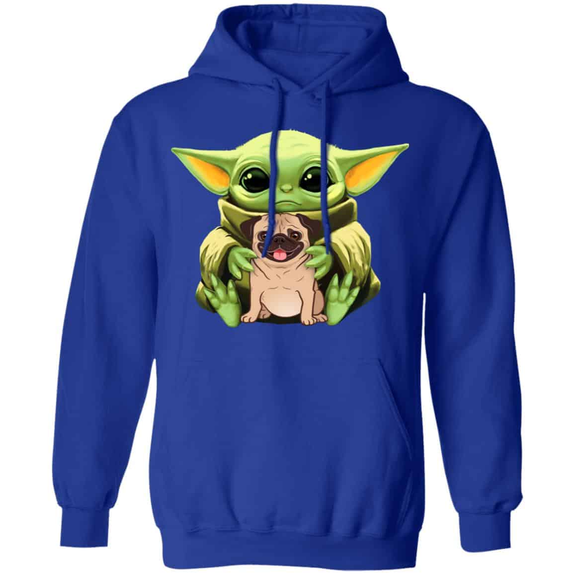 Baby Yoda Hug Pug Dog Shirt, Hoodie, Tank