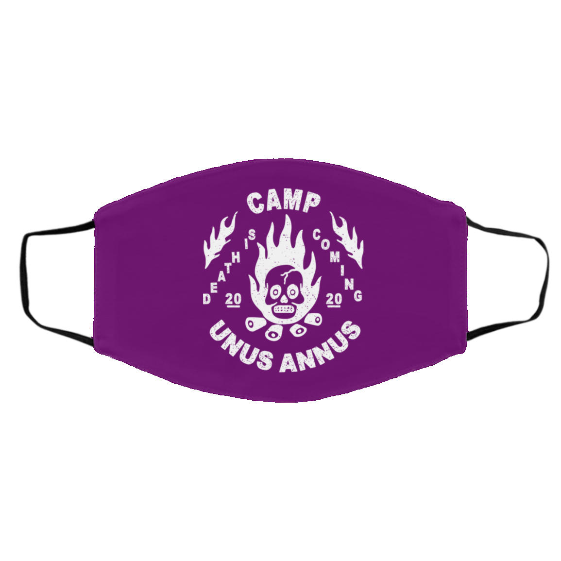Camp Unus Annus 2020 Death Is Coming Face Mask