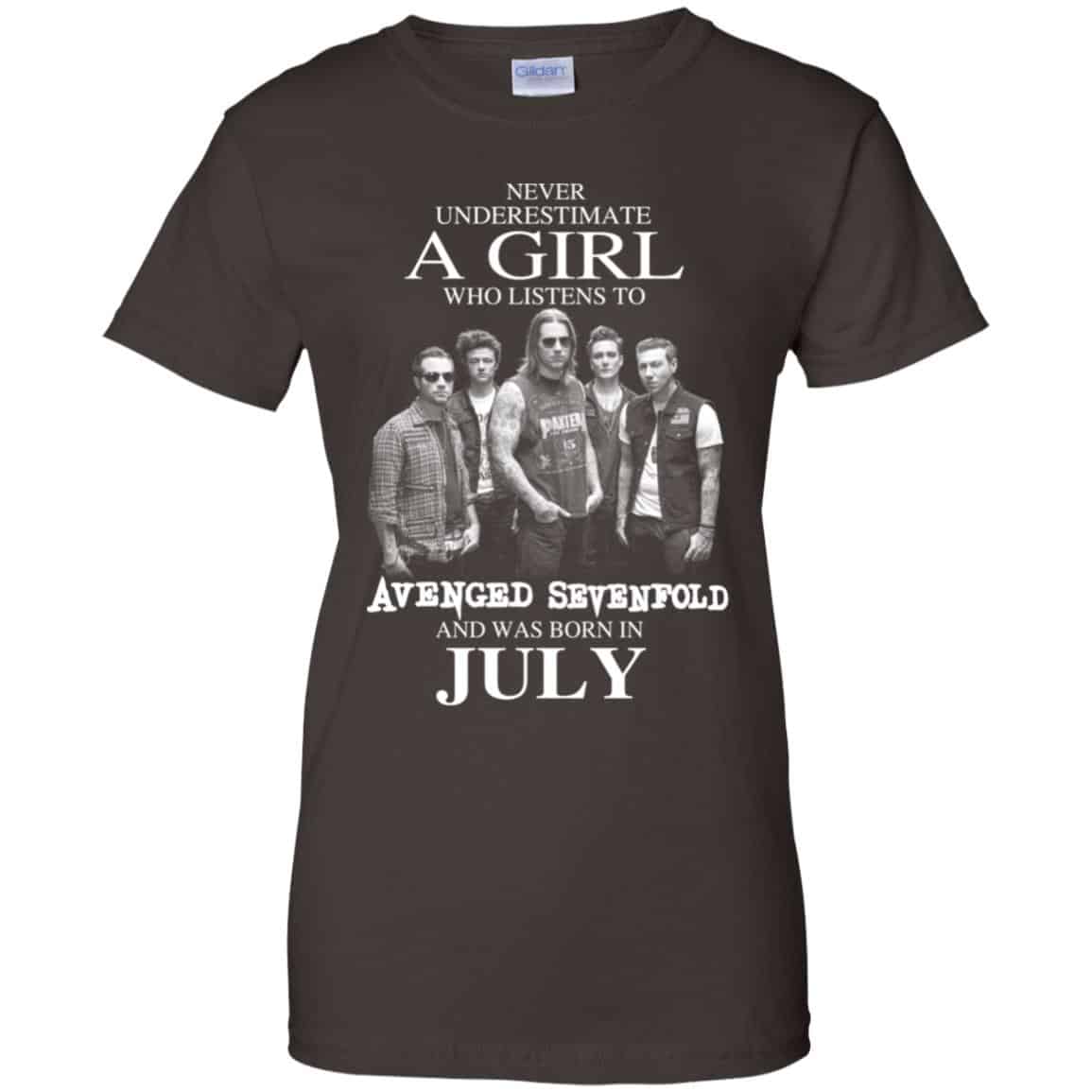 A Girl Who Listens To Avenged Sevenfold And Was Born In July T-Shirts, Hoodie, Tank