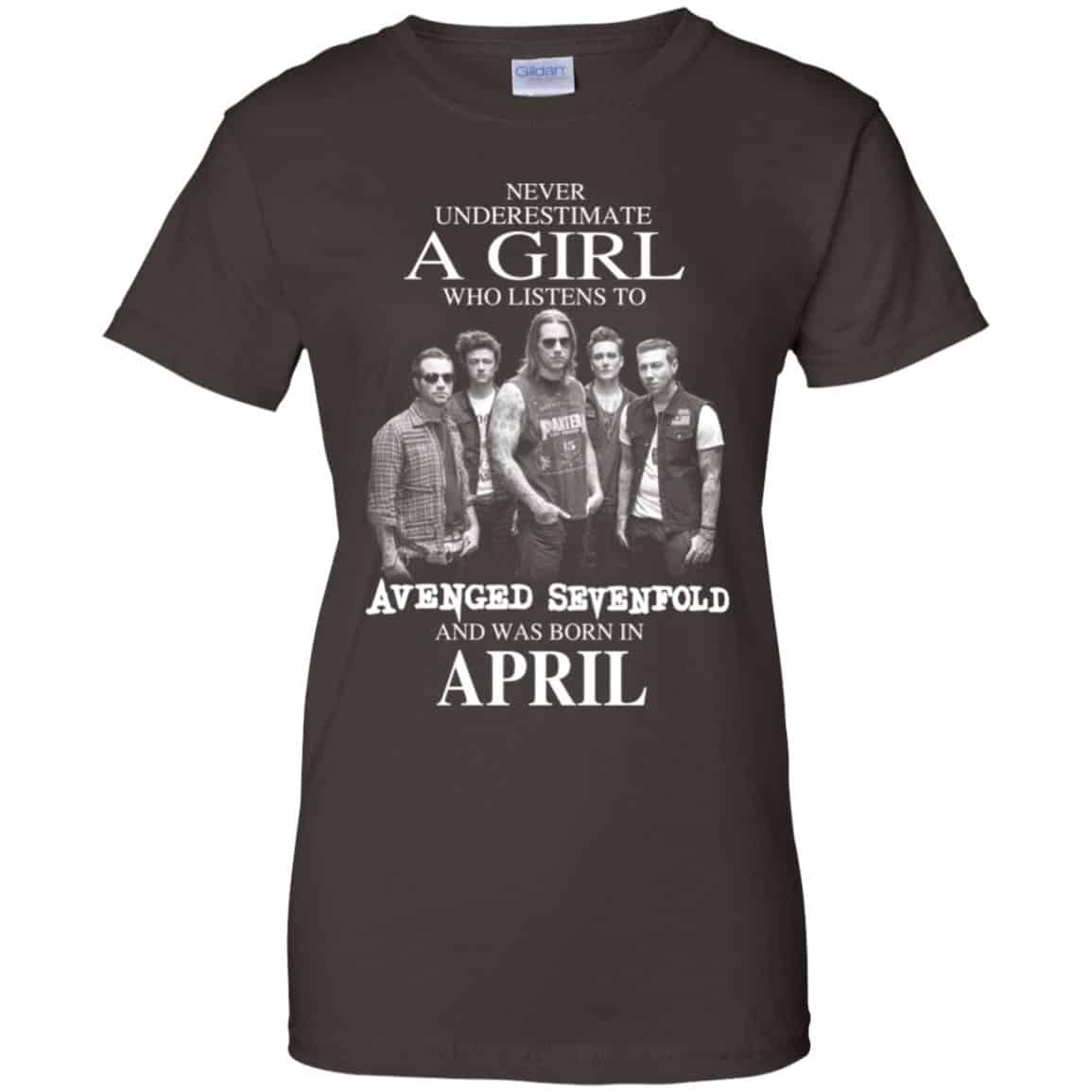 A Girl Who Listens To Avenged Sevenfold And Was Born In April T-Shirts, Hoodie, Tank