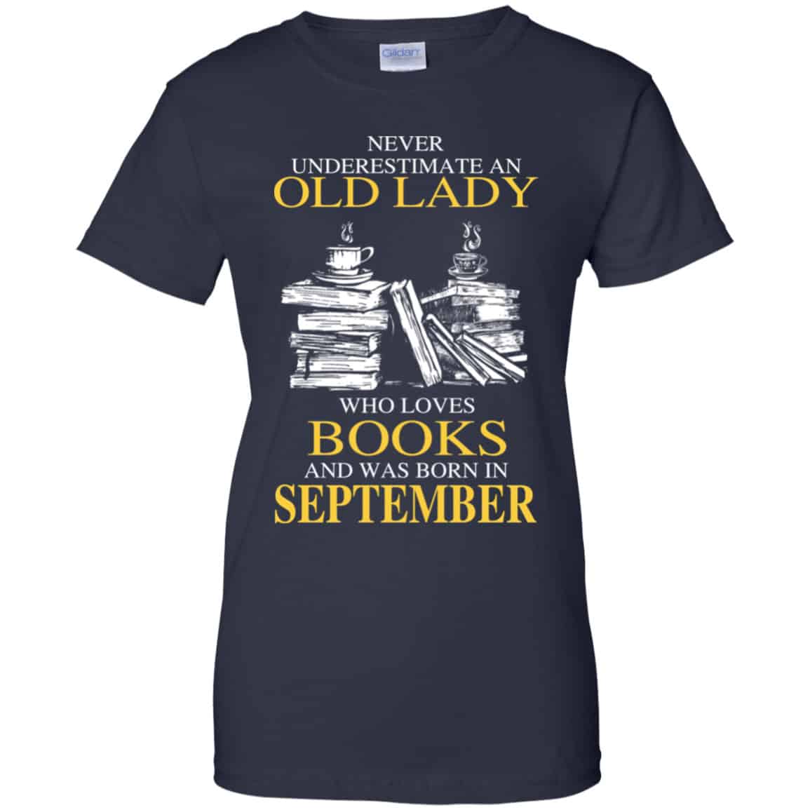 An Old Lady Who Loves Books And Was Born In September Shirt, Hoodie, Tank